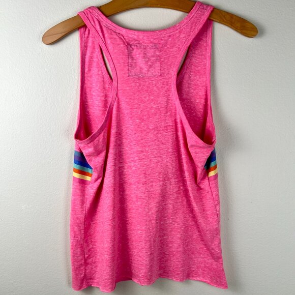 SuperDry Festival Vintage Logo Over Rainbow Print Tank Top - Picture 4 of 4